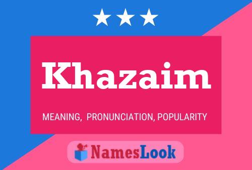 Khazaim Name Poster