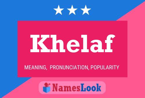 Khelaf Name Poster