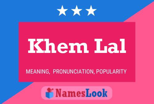 Khem Lal Name Poster