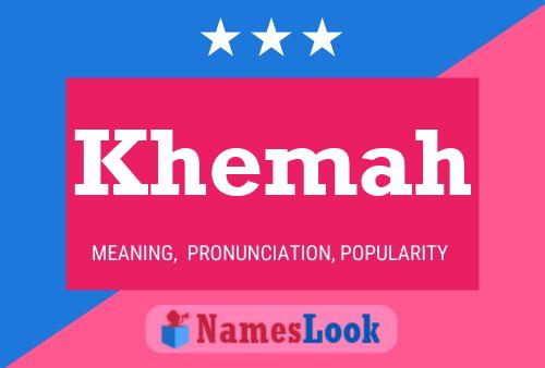 Khemah Name Poster