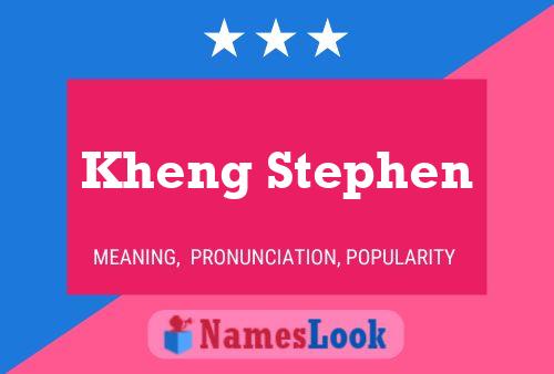 Kheng Stephen Name Poster