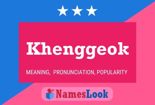 Khenggeok Name Poster