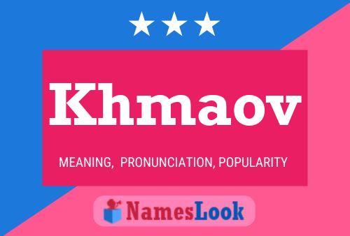 Khmaov Name Poster