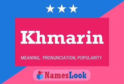 Khmarin Name Poster