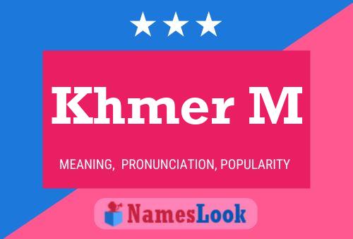 Khmer M Name Poster