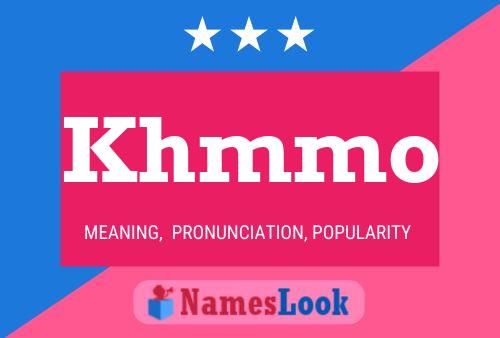 Khmmo Name Poster