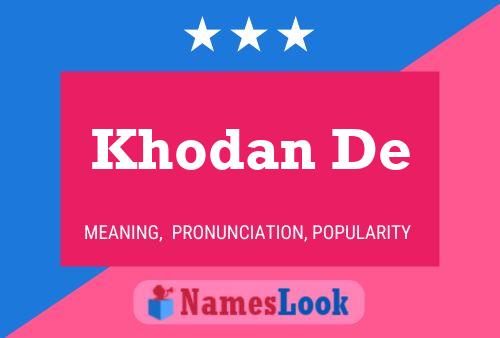 Khodan De Name Poster