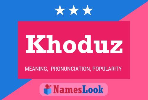 Khoduz Name Poster