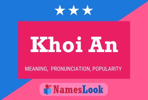 Khoi An Name Poster