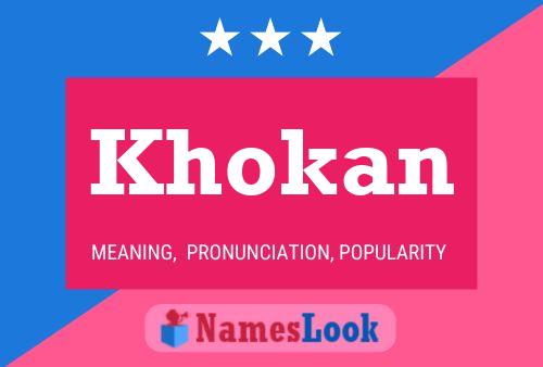 Khokan Name Poster