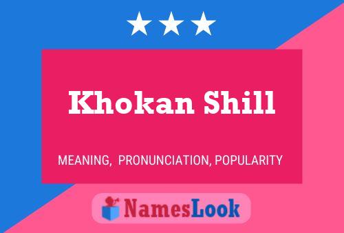 Khokan Shill Name Poster