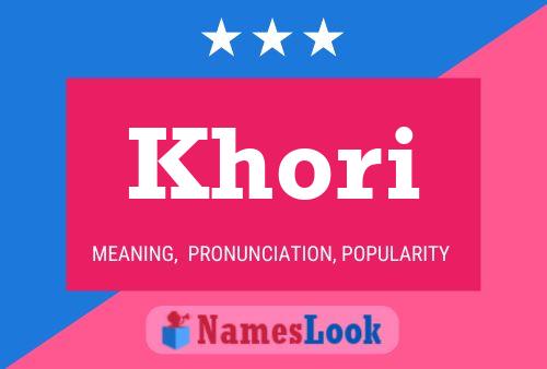 Khori Name Poster