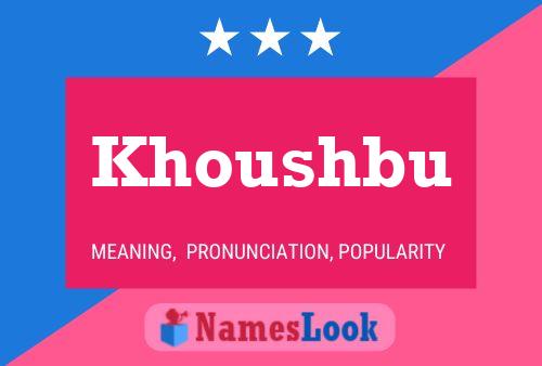 Khoushbu Name Poster