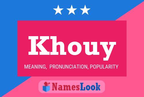 Khouy Name Poster