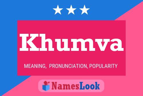 Khumva Name Poster