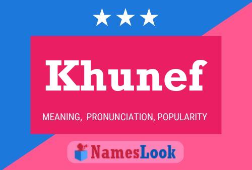 Khunef Name Poster