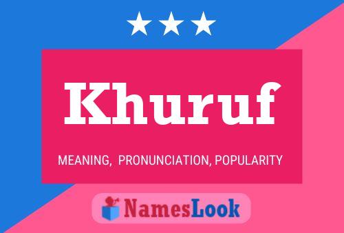 Khuruf Name Poster