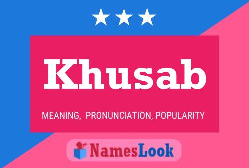 Khusab Name Poster