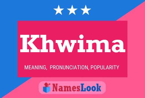 Khwima Name Poster