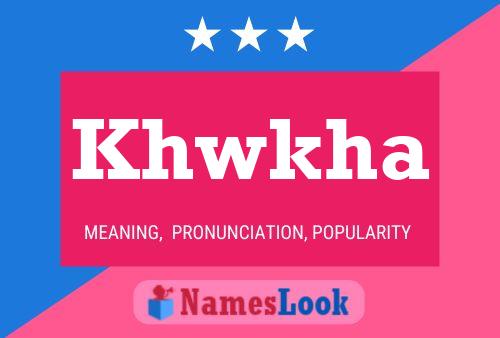 Khwkha Name Poster