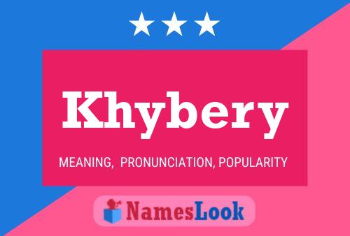 Khybery Name Poster