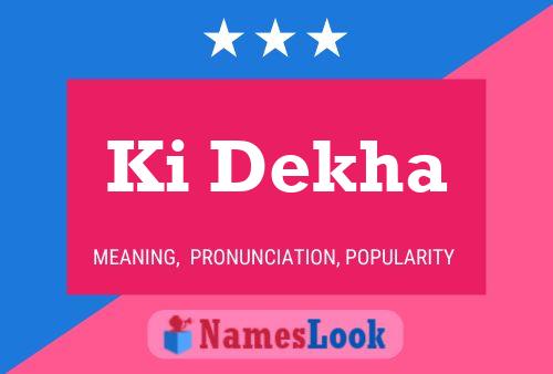 Ki Dekha Name Poster