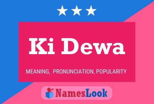 Ki Dewa Name Poster