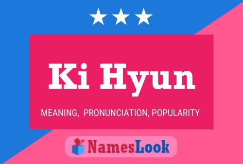 Ki Hyun Name Poster