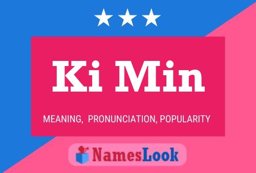 Ki Min Name Poster