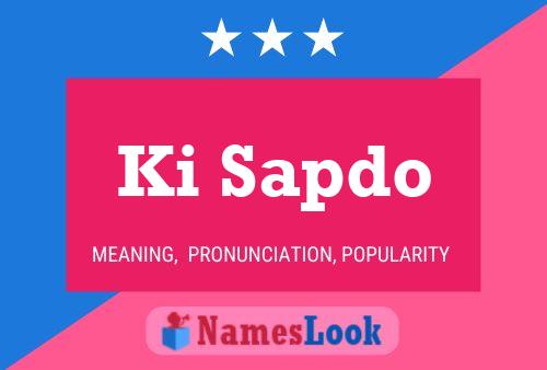 Ki Sapdo Name Poster