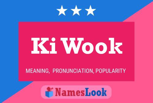 Ki Wook Name Poster