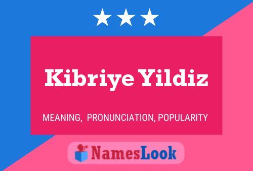 Kibriye Yildiz Name Poster