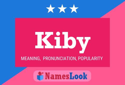 Kiby Name Poster