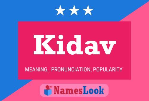 Kidav Name Poster