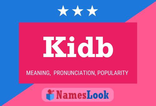 Kidb Name Poster