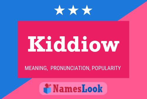 Kiddiow Name Poster