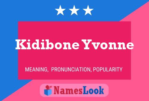 Kidibone Yvonne Name Poster