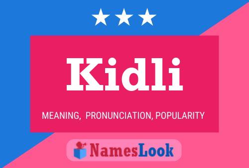 Kidli Name Poster