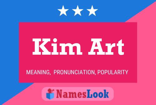 Kim Art Name Poster