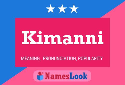 Kimanni Name Poster