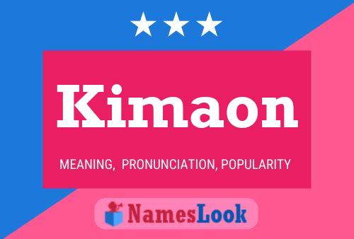 Kimaon Name Poster