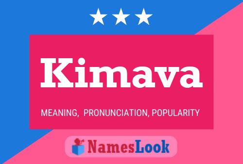 Kimava Name Poster