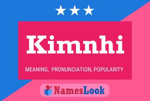 Kimnhi Name Poster