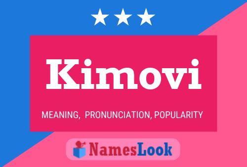 Kimovi Name Poster