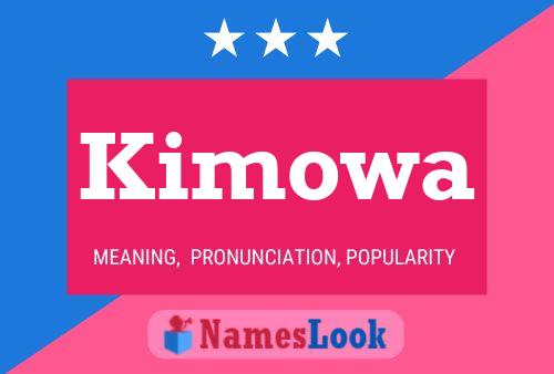 Kimowa Name Poster