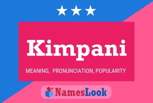 Kimpani Name Poster