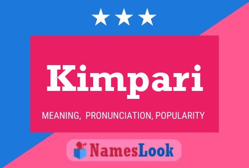 Kimpari Name Poster