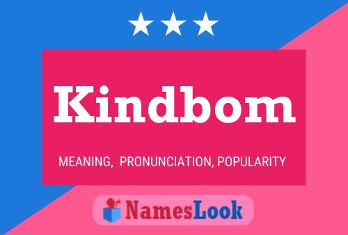 Kindbom Name Poster