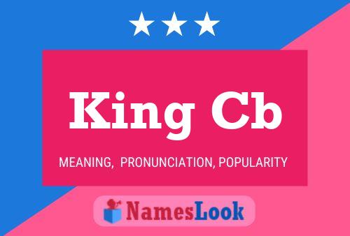 King Cb Name Poster