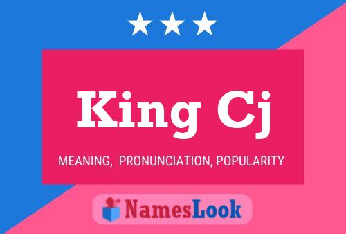 King Cj Name Poster